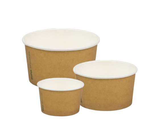 Kraft Paper Gelato Ice Cream Cup Biopak Sydney Packaging