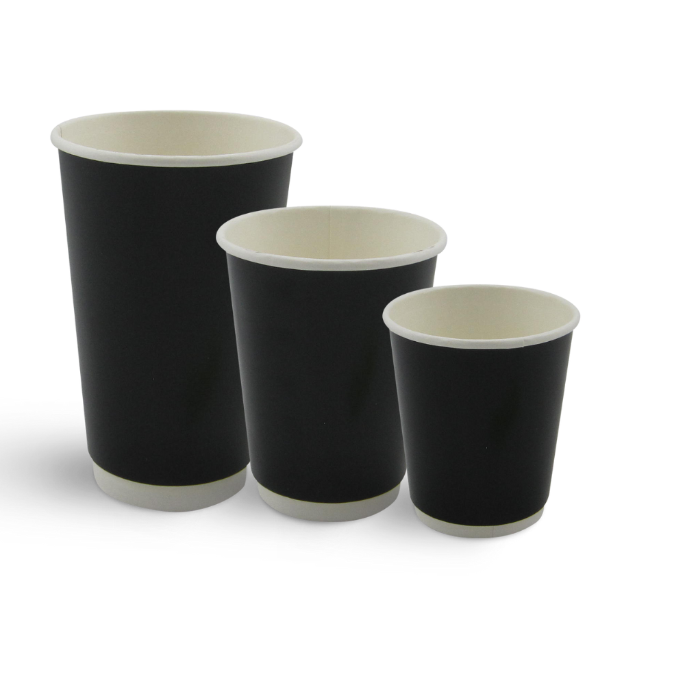 Double Wall Black Cups Sydney Packaging