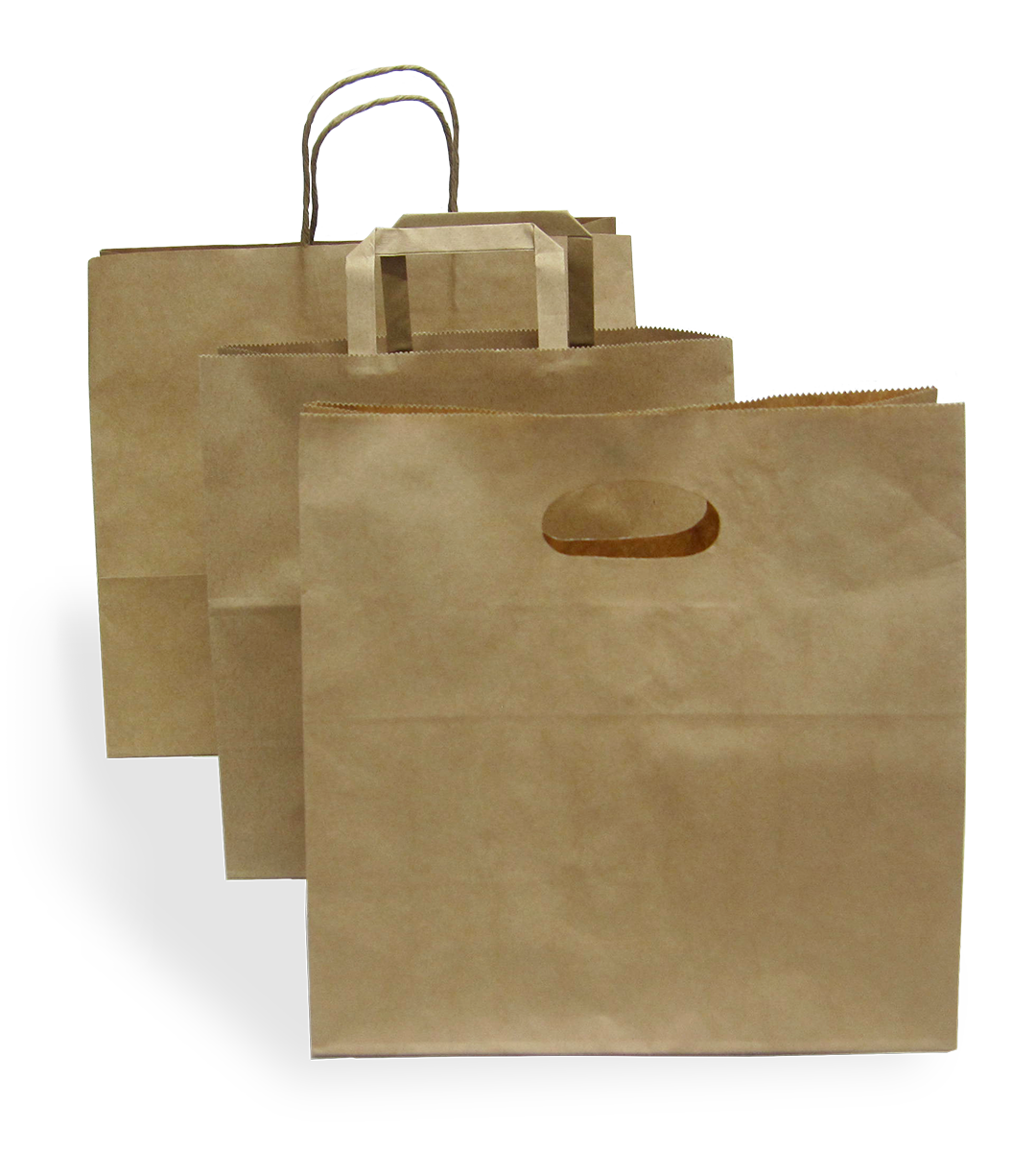 The Kraft Paper Carry Bags With Handle Wide Base Sydney Packaging 5162